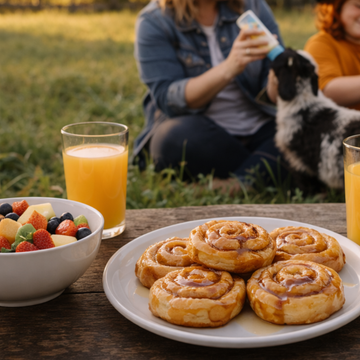MOO-RNING MILK AND HONEY BUNS (Morning Hours Only)